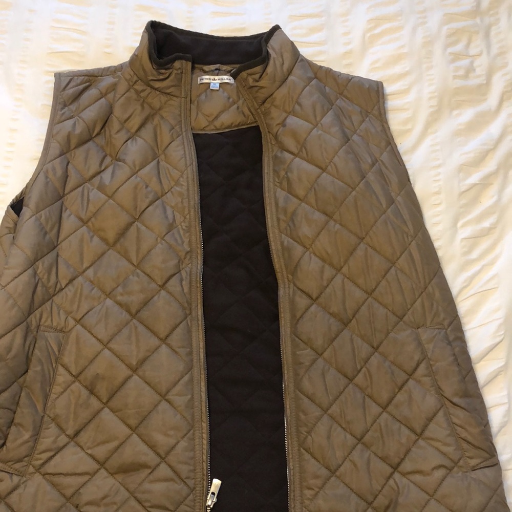 Peter Millar Hudson Quilted Vest, Brown